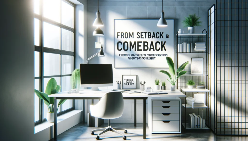 From Setback to Comeback: Essential Strategies for Content Creators to Defeat Discouragement